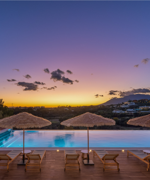 Villa Eirena Lux pool night